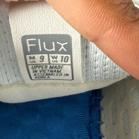 Flux Adapt Trainer Mens 9 Shoes White Gum Sole Knit Athletic Barefoot Sneakers - Picture 9 of 13